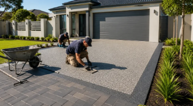 Exposed Aggregate Driveway