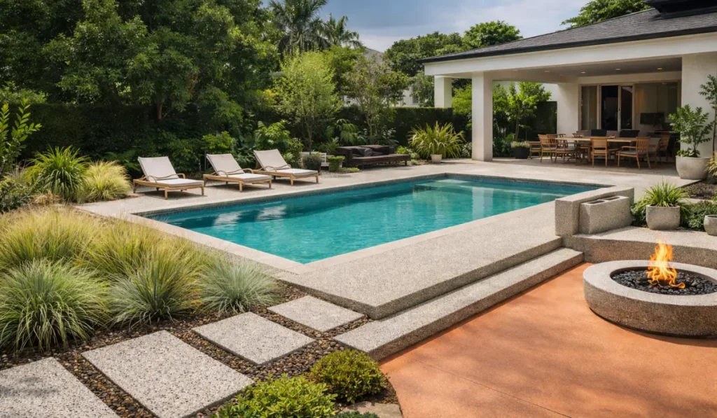 Stylish Outdoor Surfaces for Perth Homes with Coloured Concrete