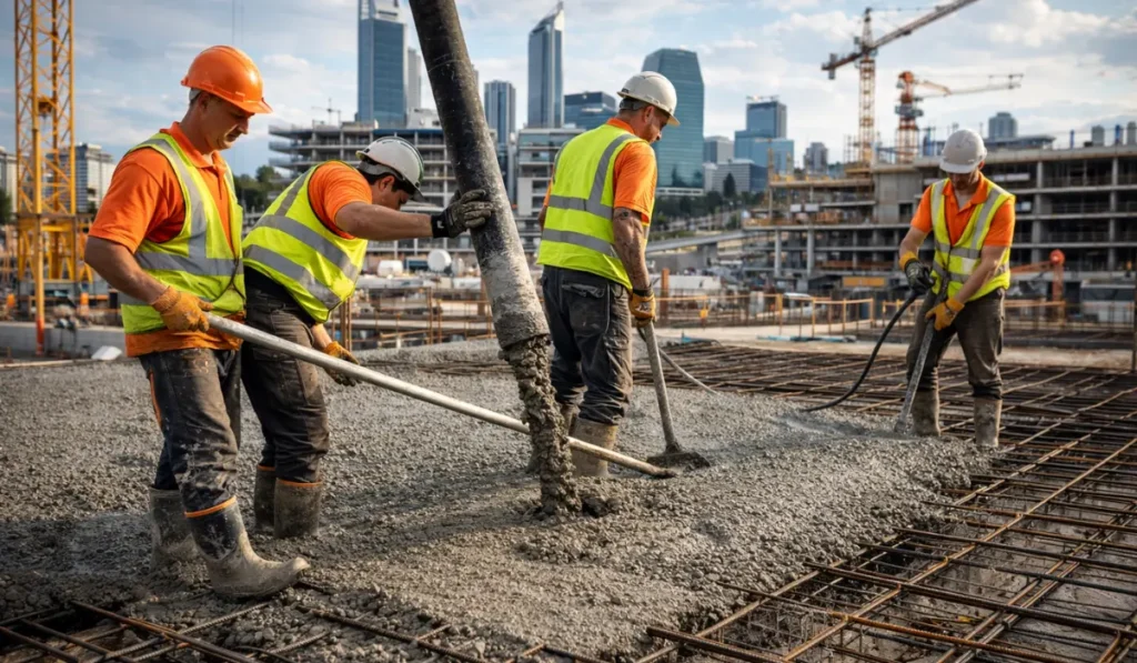 Commercial Concrete Workers Perth for Large Scale Projects