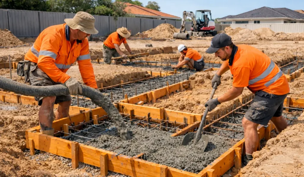 Concrete Footings Installers Perth Strong Foundations by Concreters in Perth