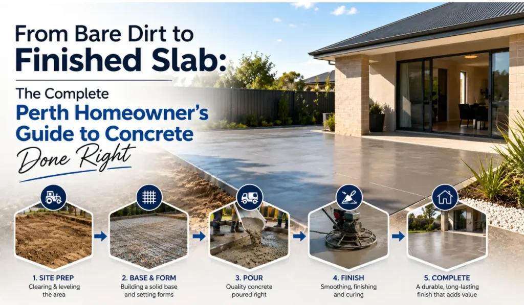From Bare Dirt to Finished Slab The Complete Perth Homeowner's Guide to Concrete Done Right